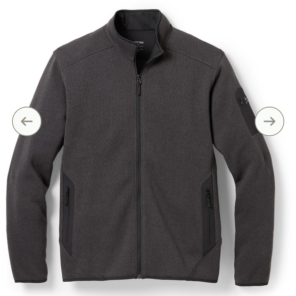 Arc'teryx Men's Grey Covert Cardigan Fleece Full Zip Sweatshirt Size M